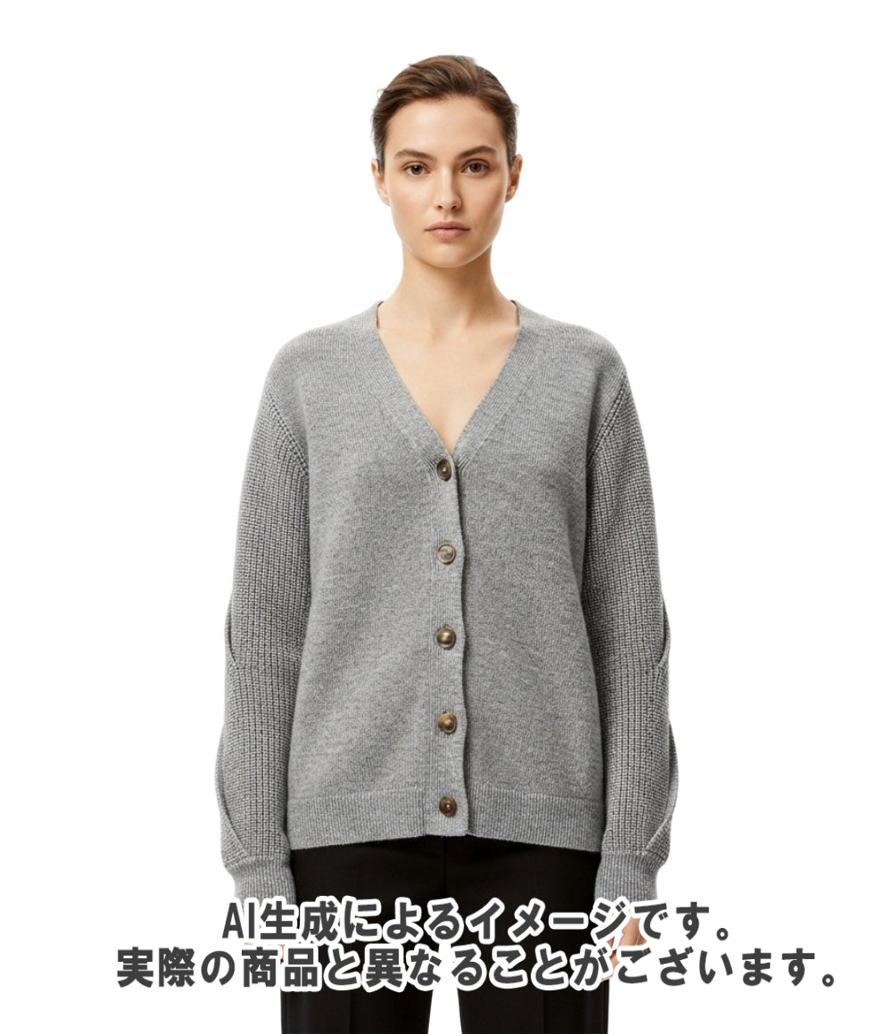 LOEWE 長袖 ブレイデッドスリーブ カーディガン S540Y16K21 レディース SIZE M ロエベ
