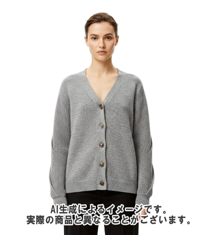 LOEWE 長袖 ブレイデッドスリーブ カーディガン S540Y16K21 レディース SIZE M ロエベ