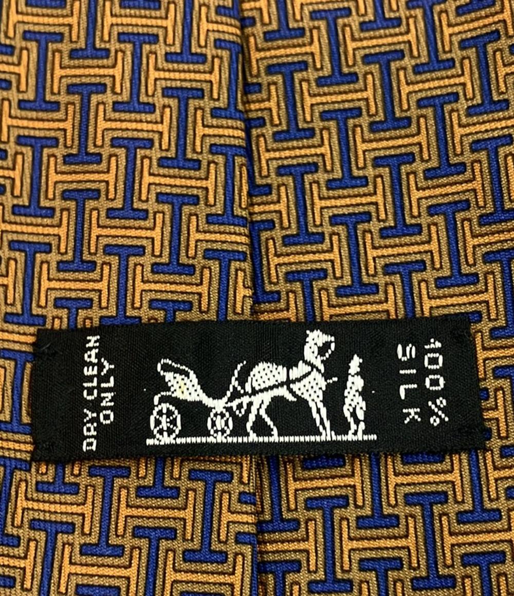 美品 エルメス ネクタイ シルク100% メンズ HERMES