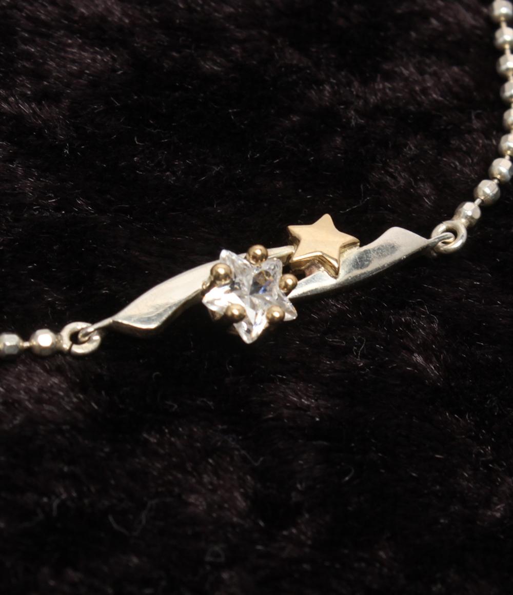 STAR JEWELRY ブレスレット K18 SV925 星モチーフ スターモチーフ レディース スタージュエリー