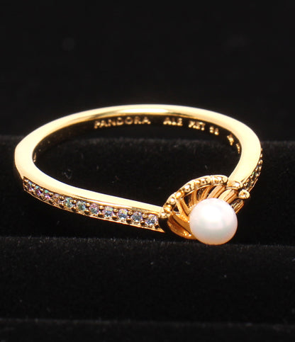 美品 PANDORA Disney リング 指輪 アリエル 貝モチーフ シェルモチーフ レディース SIZE 15号 パンドラ