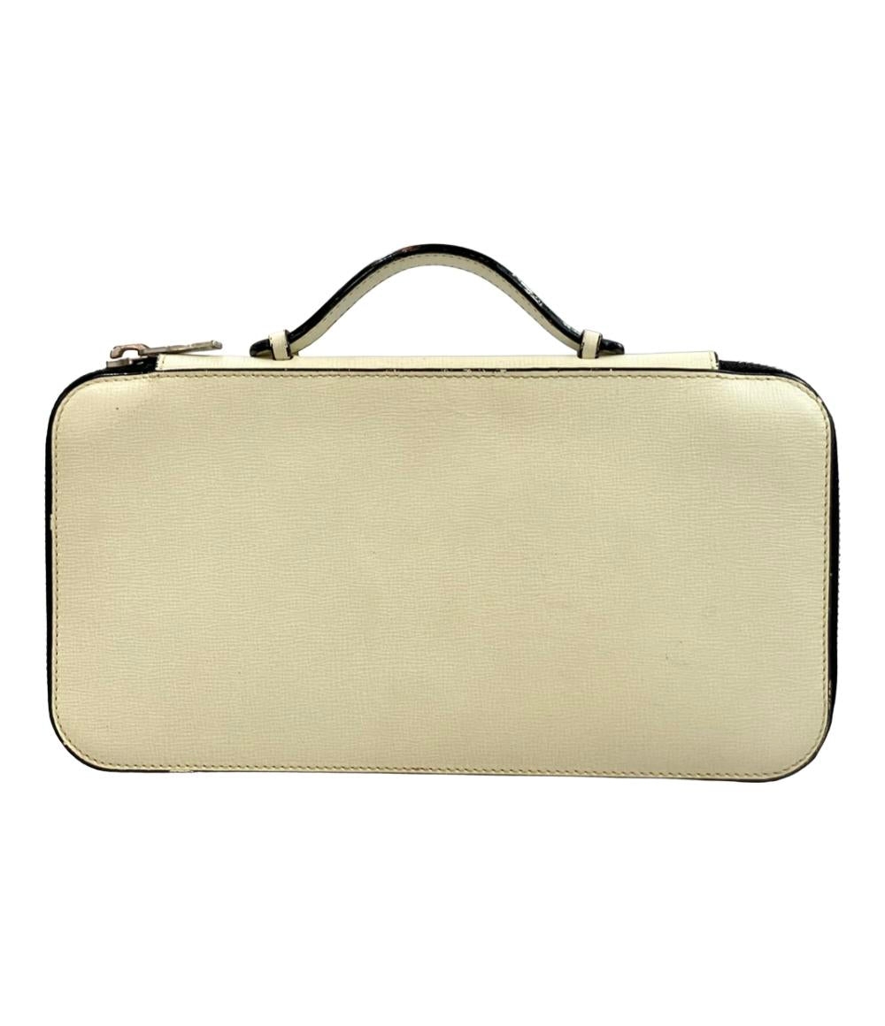 ヴァレクストラ ラウンドファスナー長財布 ハンドル付き メンズ Valextra