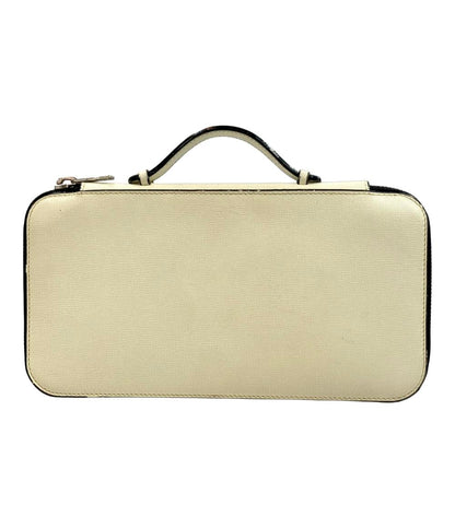 ヴァレクストラ ラウンドファスナー長財布 ハンドル付き メンズ Valextra