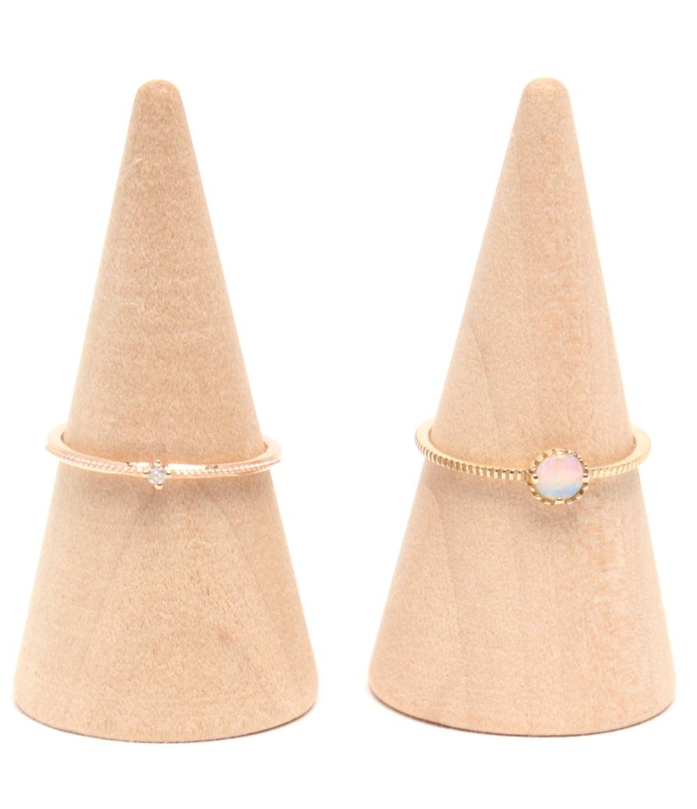 美品 ete リング 指輪 K10 ダイヤ0.01ct リング K10 オパール ネックレスK10 パール 3点セット レディース エテ