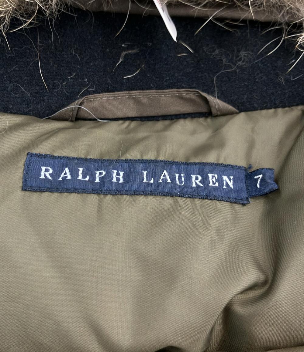 RALPH LAUREN ダウンベスト ファー付き ダブルジップ VRRLLW2360 レディース SIZE 7 (S) ラルフローレン