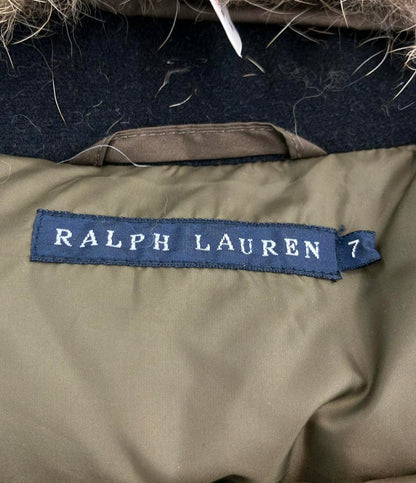 RALPH LAUREN ダウンベスト ファー付き ダブルジップ VRRLLW2360 レディース SIZE 7 (S) ラルフローレン