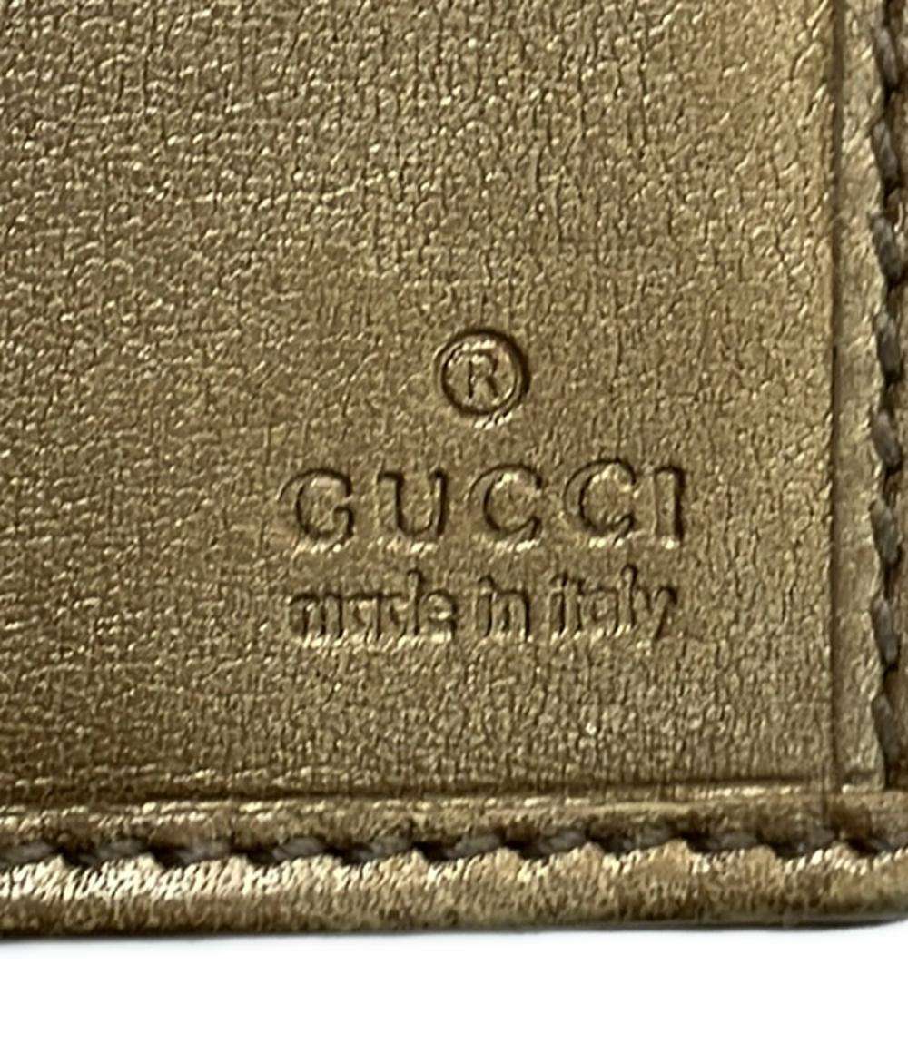 グッチ ダブルホック 二つ折り長財布 GGキャンバス 203550 2091 レディース GUCCI
