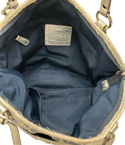 COACH 2WAY トートバッグ ショルダーバッグ 斜め掛け シグネチャー F19692 レディース コーチ