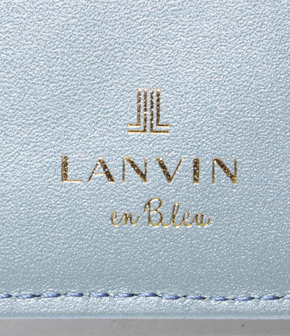 美品 ランバンオンブルー 二つ折りカードケース レディース LANVIN en Bleu