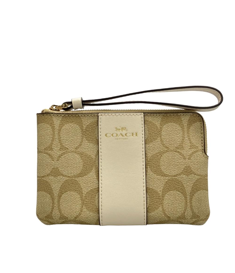 COACH ポーチ コーナー ジップ リストレット シグネチャー 58035