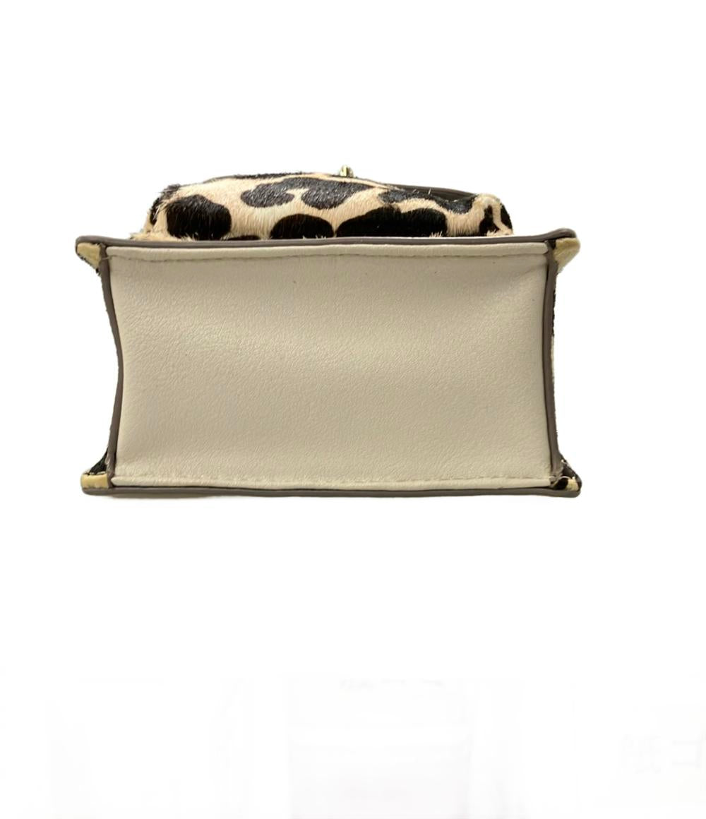 DIANA ショルダーバッグ 斜めがけ レオパード柄 ハラコ レディース ダイアナ