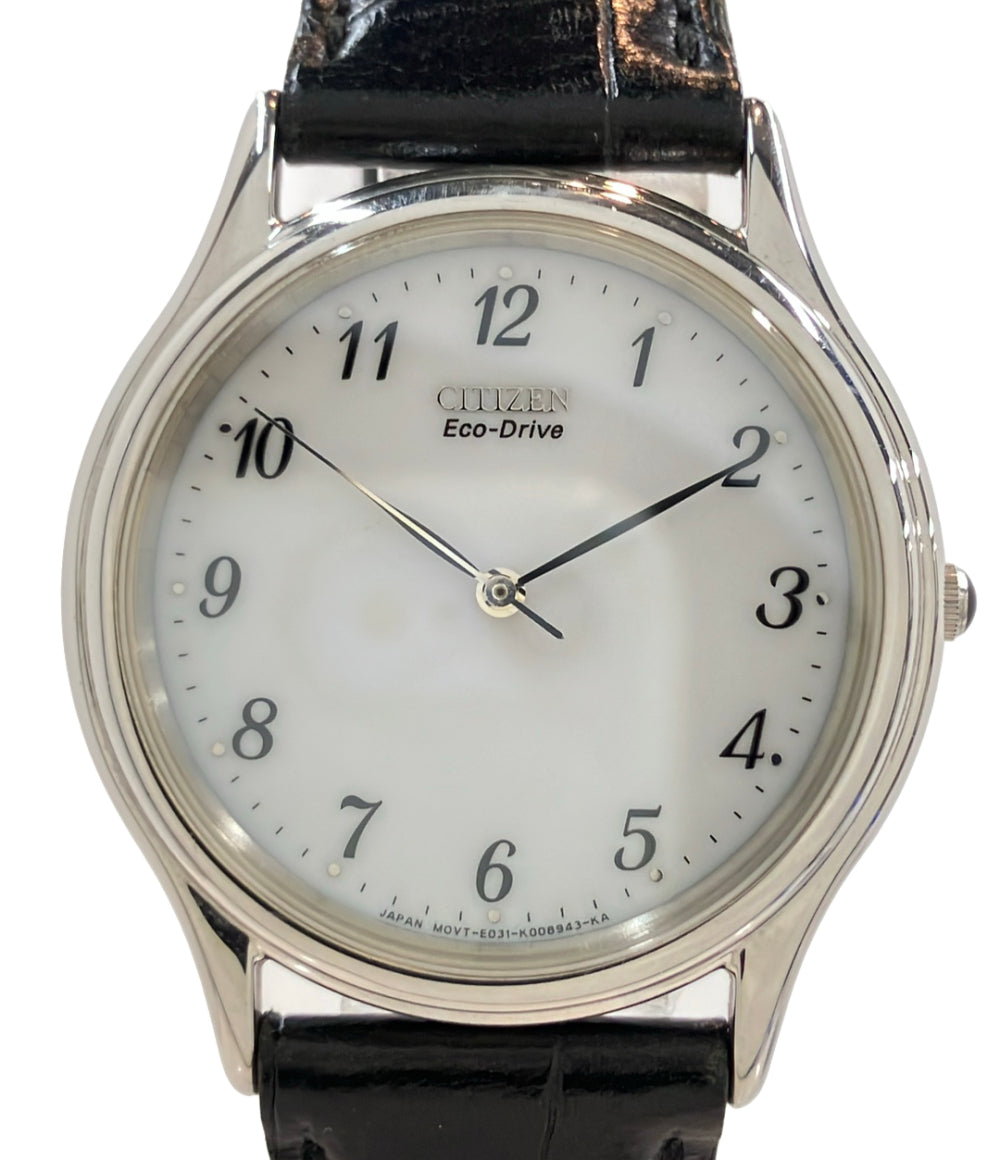 CITIZEN 腕時計 ソーラー ホワイト E031-K006015 メンズ シチズン