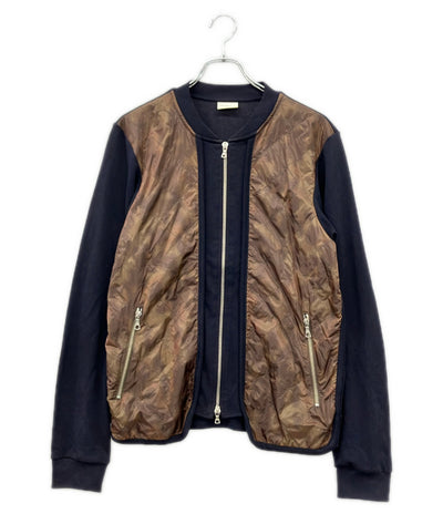 DRIES VAN NOTEN キルティング切替 スウェットジップアップブルゾン JRDN-SM1-1037 メンズ SIZE M ドリスヴァンノッテン