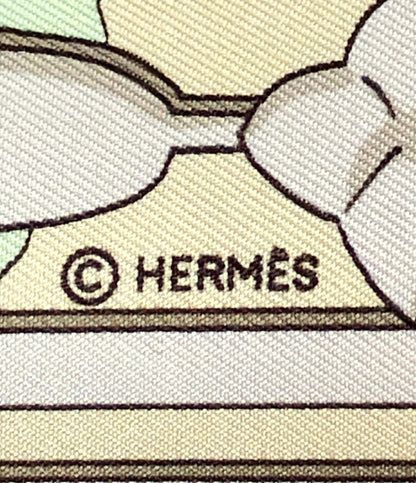HERMES スカーフ カレ90 シルク100% LE FLEUVE SACRÉ 聖なる大河 レディース エルメス