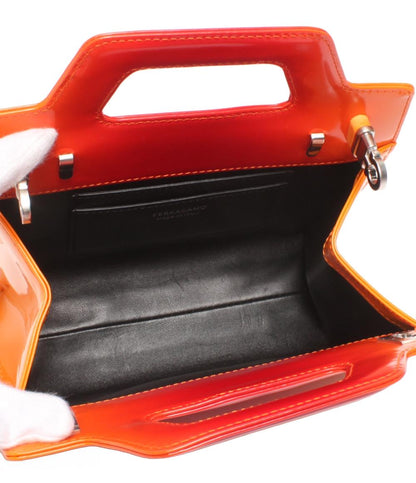 美品 Salvatore Ferragamo 2wayハンドバッグ ショルダーバッグ 斜め掛け ガンチーニ ワンダ レディース サルヴァトーレフェラガモ