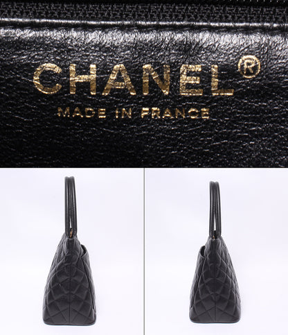 CHANEL トートバッグ ショルダーバッグ 肩掛け ゴールド金具 11番台 復刻トート キャビアスキン マトラッセ レディース シャネル