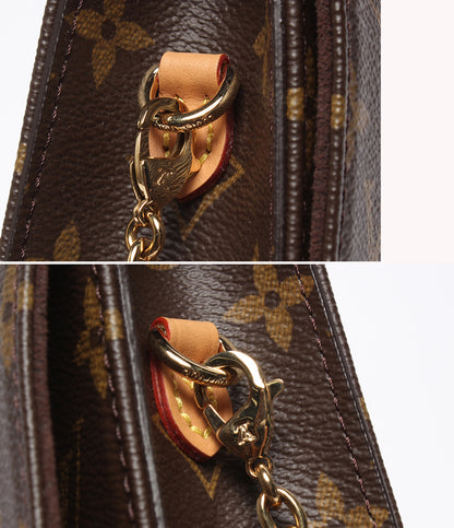 美品 LOUIS VUITTON ショルダーウォレット ショルダーバッグ クラッチバッグ 斜め掛け 肩掛け ウォレット オン チェーン リリー モノグラム M82509