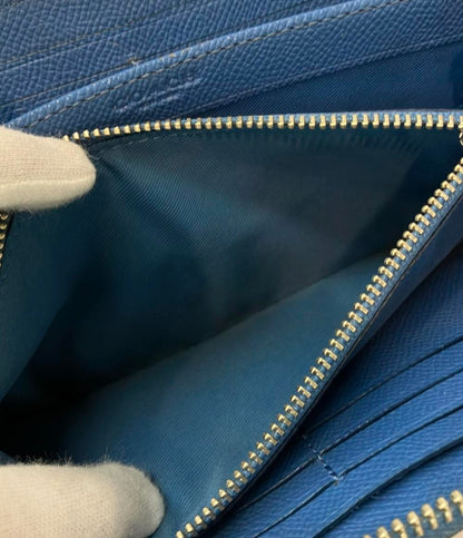 美品 コーチ ラウンドファスナー長財布 レディース COACH