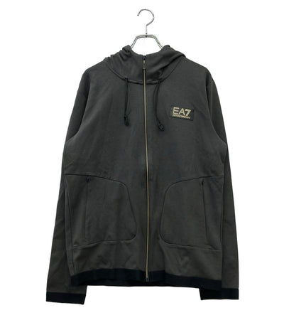 Emporio Armani パーカー ジップ チャコールグレー 3RPM30 PJFAZ メンズ SIZE XL エンポリオ・アルマーニ