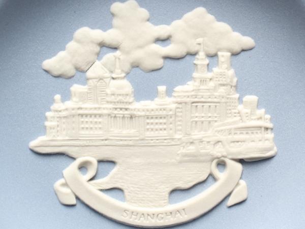 ウエッジウッド ミニプレート 飾り皿 11cm ジャスパー SHANGHAI 上海 WEDGWOOD