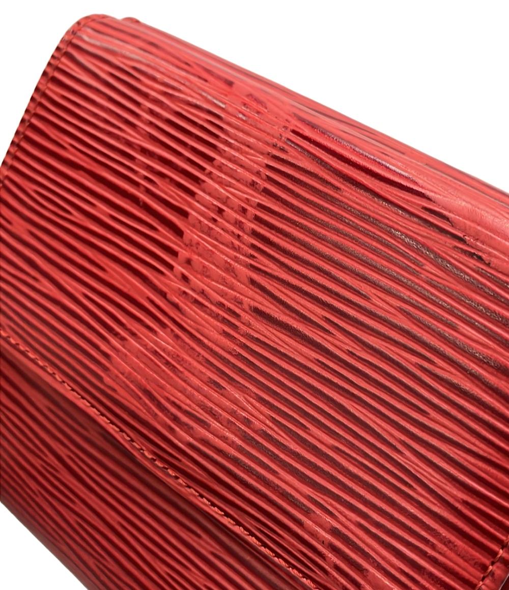 LOUIS VUITTON Wホック二つ折り財布 ポルトモネ ビエ カルトクレディ エピ M63487 レディース ルイ・ヴィトン