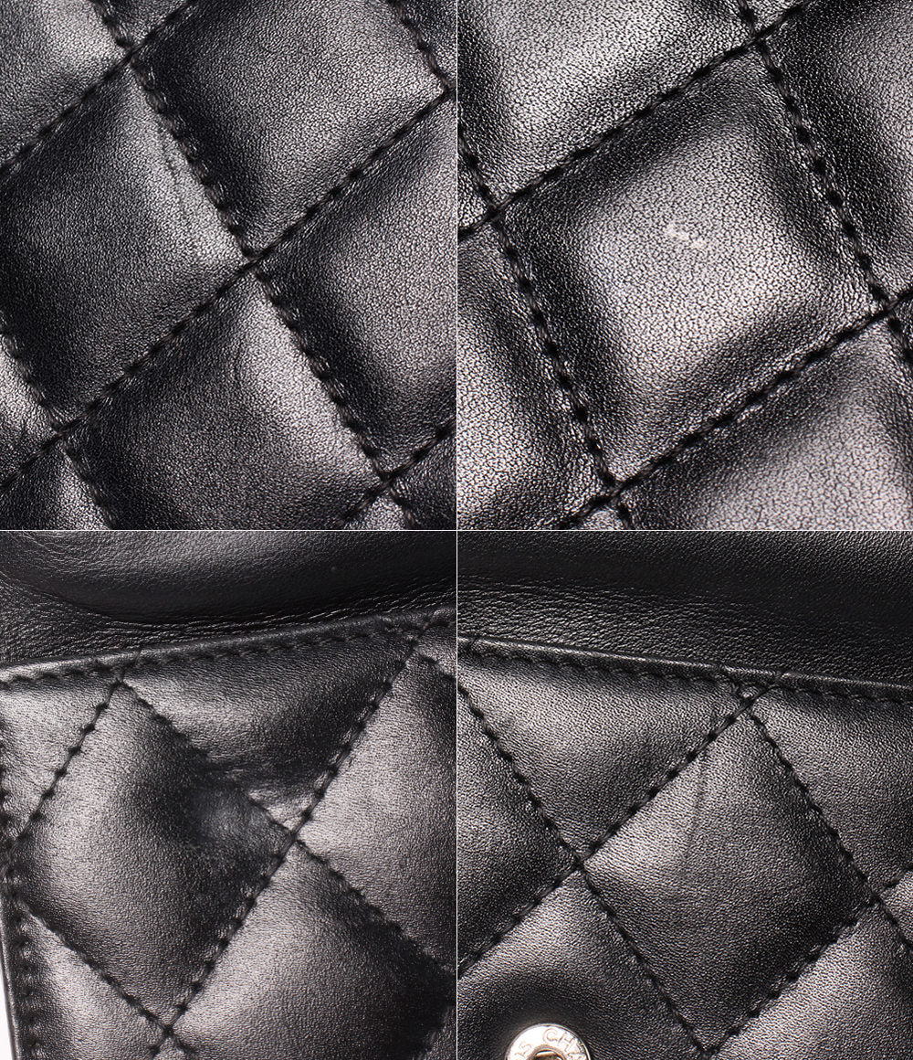CHANEL チェーンウォレット チェーンショルダーバッグ 斜め掛け シルバー金具 14番台 カンボンライン レディース シャネル