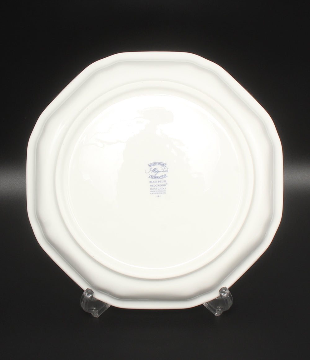 美品 WEDGWOOD オクタゴナルディッシュ 皿 24cm ブループラム ウェッジウッド