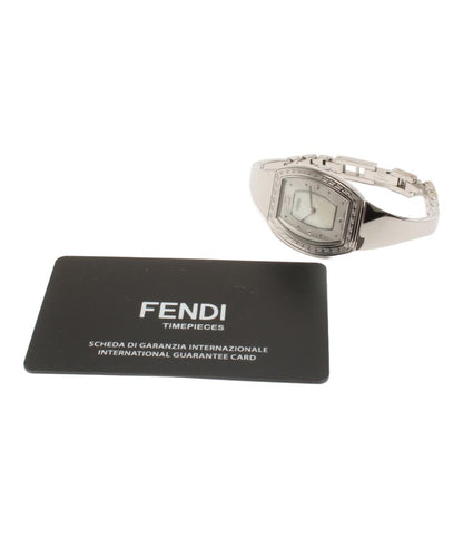 美品 フェンディ 腕時計 クオーツ シェル レディース FENDI