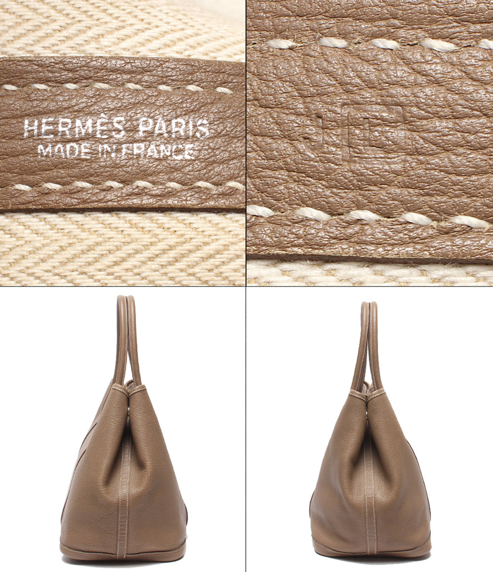 HERMES トートバッグ □L刻印 シルバー金具 ガーデンパーティPM レディース エルメス