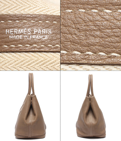 HERMES トートバッグ □L刻印 シルバー金具 ガーデンパーティPM レディース エルメス
