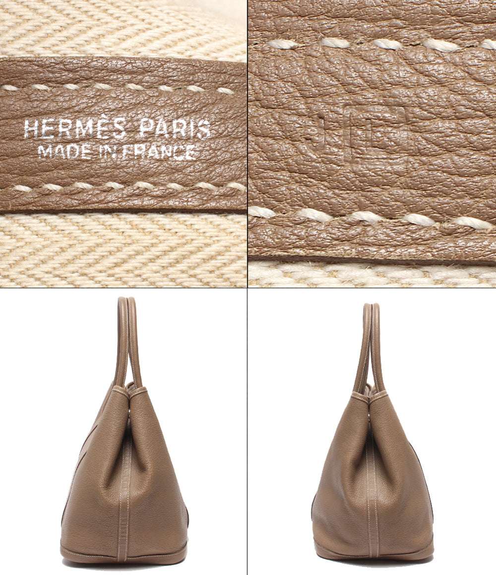 HERMES トートバッグ □L刻印 シルバー金具 ガーデンパーティPM レディース エルメス