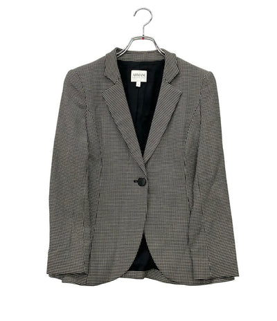 ARMANI COLLEZIONI テーラードジャケット 千鳥柄 SMG29T SM100 レディース SIZE 38 (S) アルマーニコレッツォーニ