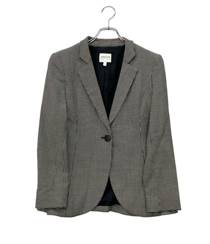 ARMANI COLLEZIONI テーラードジャケット 千鳥柄 SMG29T SM100 レディース SIZE 38 (S) アルマーニコレッツォーニ