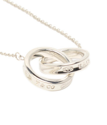 美品 ティファニー ネックレス SV925 1837 ダブルサークル レディース TIFFANY&Co.