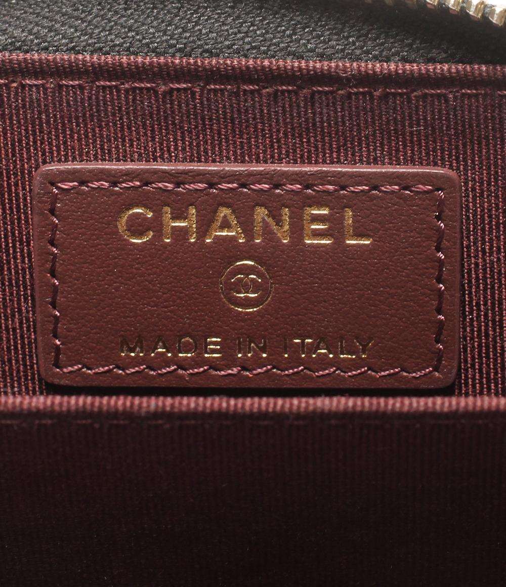 CHANEL コインケース ゴールド金具 クラシック ジップ コインパース マトラッセ レディース シャネル