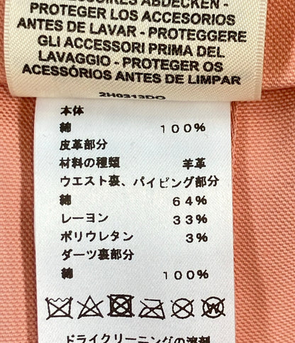 美品 HERMES メタルモチーフバックルショートスカート 2H0313DO レディース SIZE 34 (S) エルメス