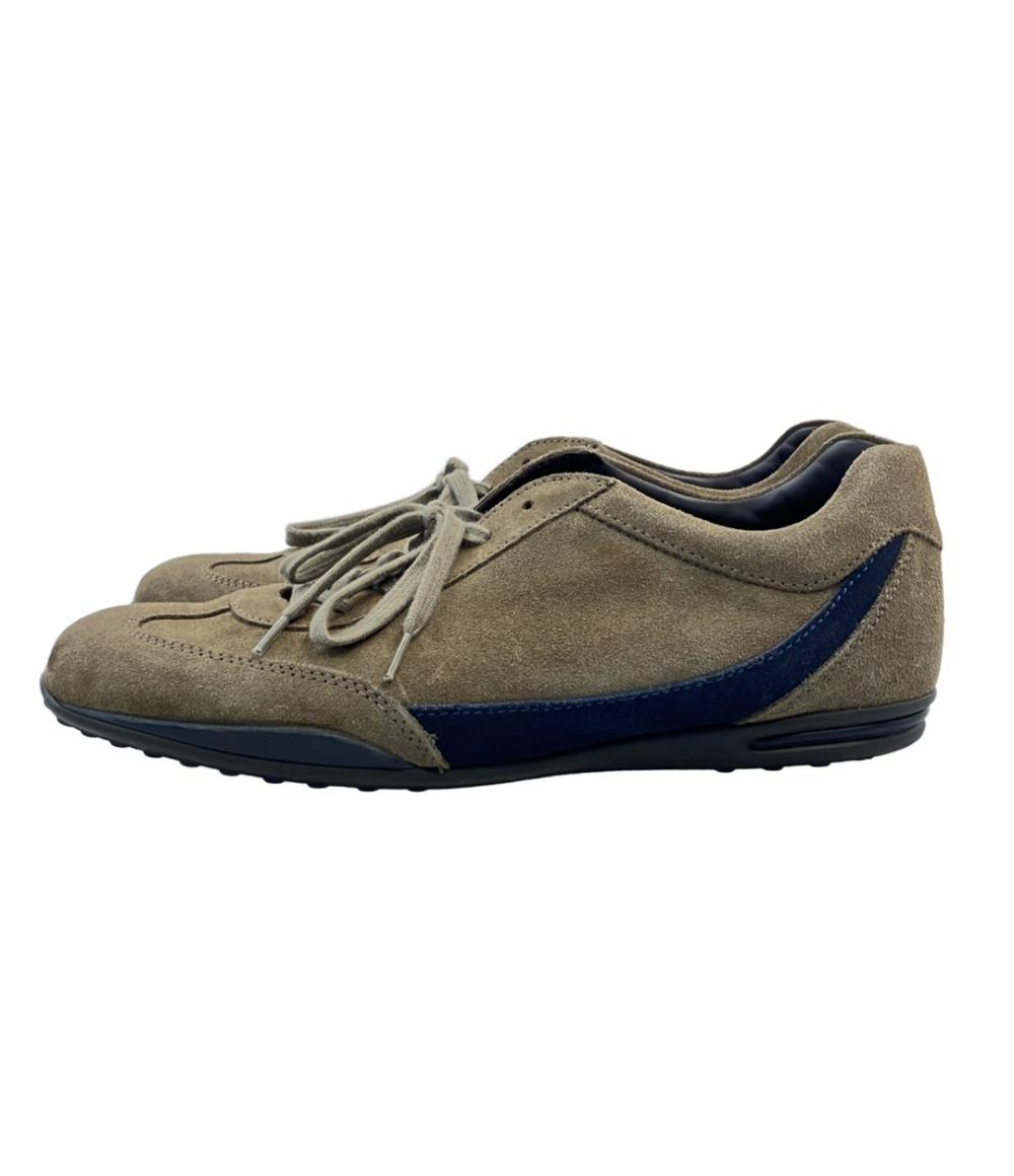 トッズ　ドライビングシューズ　スエード　レザー　革　カーキ　UK7 TOD'S ローカットスニーカー ドライビングシューズ スエード メンズ
