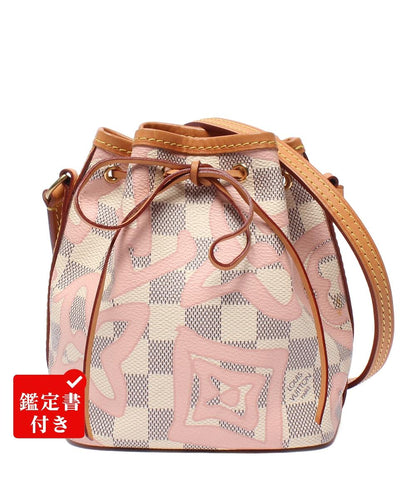 LOUIS VUITTON ショルダーバッグ 斜め掛け ナノ ノエ ダミエ アズール タヒチ N60052 レディース ルイ・ヴィトン