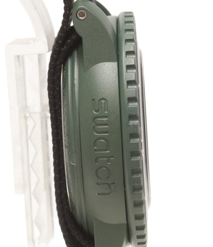 ブランパン スウォッチ 腕時計 GREEN ABYSS BIOCERAMIC SCUBA FIFTY FATHOMS 自動巻き ブラック SO35G100 レディース Blancpain Swatch