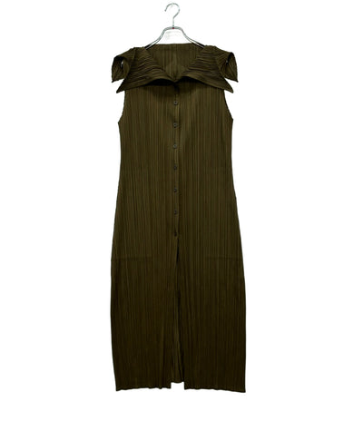 美品 PLEATS PLEASE プリーツノースリーブワンピース PP63-JA165 レディース SIZE 3 (L) プリーツプリーズ