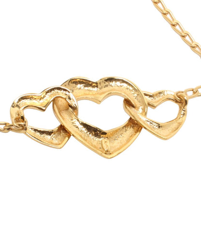 イヴ・サンローラン ネックレス トリプルハート レディース YVES SAINT LAURENT