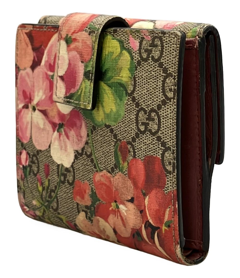 GUCCI Wホック 二つ折り財布 GGブルームス 410071 1147 レディース