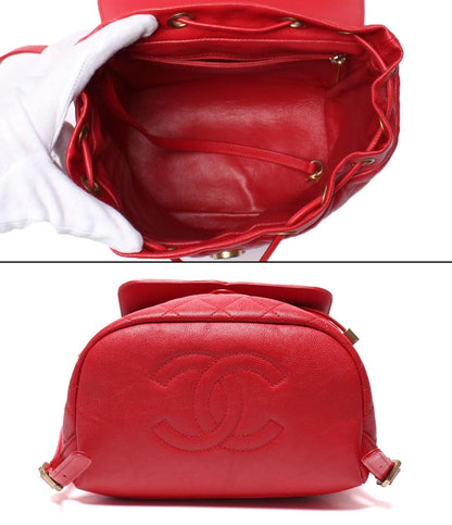 CHANEL リュック バックパック CCフィリグリー キャビアスキン ゴールド金具 マトラッセ 25番台 A57090 レディース シャネル