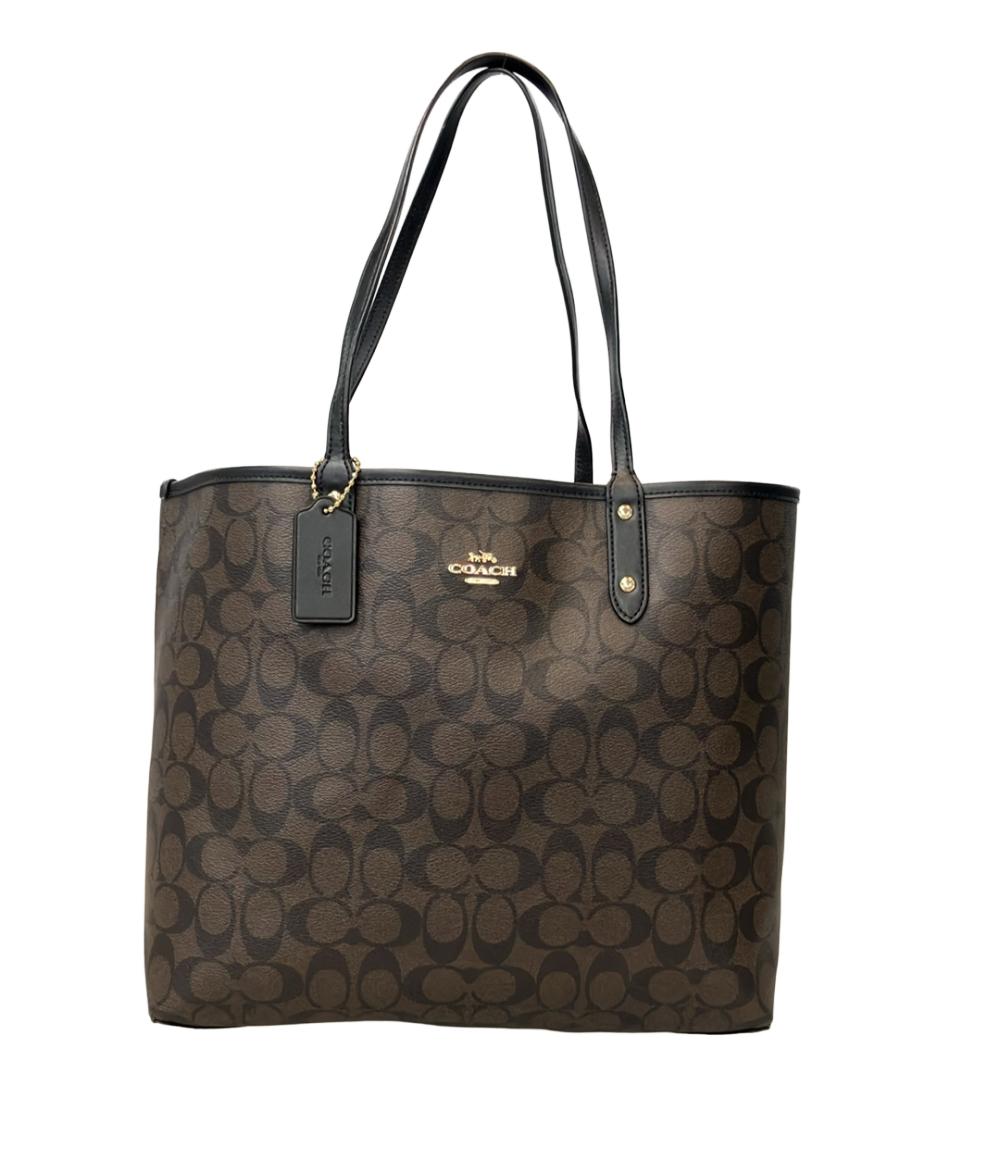 美品 COACH トートバッグ リバーシブル シグネチャー F36658 レディース コーチ