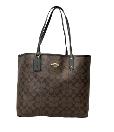美品 COACH トートバッグ リバーシブル シグネチャー F36658 レディース コーチ