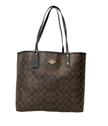 美品 COACH トートバッグ リバーシブル シグネチャー F36658 レディース コーチ