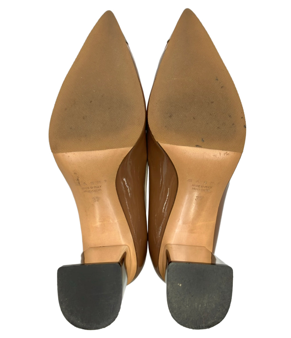 MARNI ポインテッドトゥエナメルパンプス レディース SIZE 37 (23.5cm