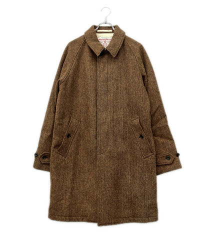 BEAMS PLUS ハリスツイード バルカラー コート メンズ SIZE XL ビームスプラス