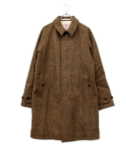 BEAMS PLUS ハリスツイード バルカラー コート メンズ SIZE XL ビームスプラス