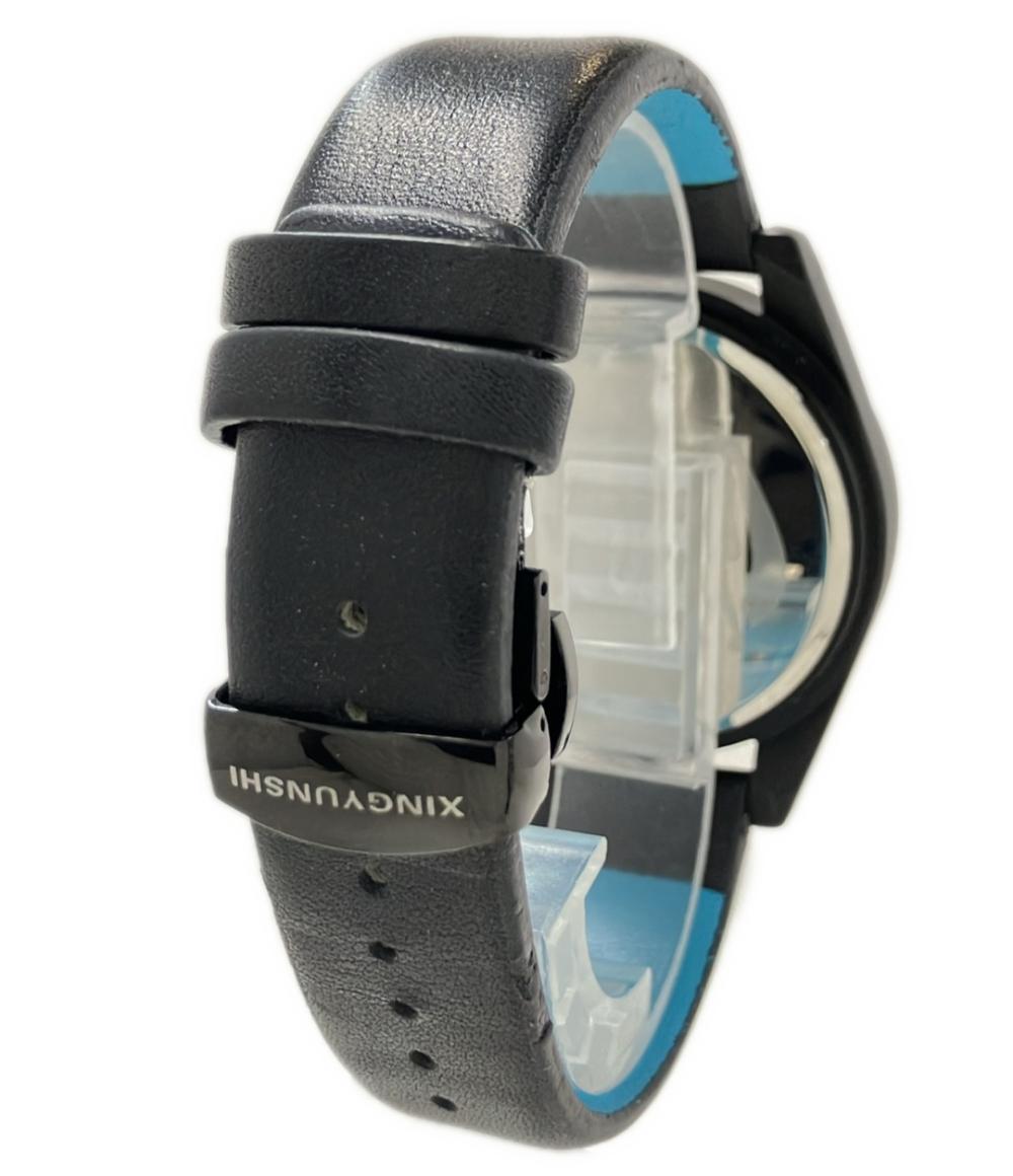 腕時計 初音ミク クオーツ シルバー メンズ XINGYUNSHI